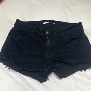 Old Navy black jean shorts